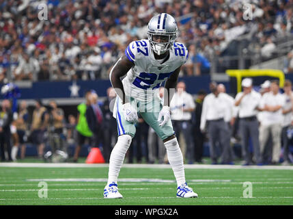 September 08, 2019: Dallas Cowboys cornerback Jourdan Lewis Nr. 27 während ein NFL Spiel zwischen den New York Giants und Dallas Cowboys bei AT&T Stadium in Arlington, TX Dallas besiegt New York 35-17 Albert Pena/CSM Stockfoto
