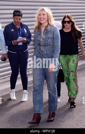 New York, NY, USA. 7. Sep 2019. Natasha Bedingfield in der Ankunftshalle für 2019 US Open Tennis Finale, Flushing Meadow Park, New York, NY, 7. September 2019. Credit: RCF/Everett Collection/Alamy leben Nachrichten Stockfoto