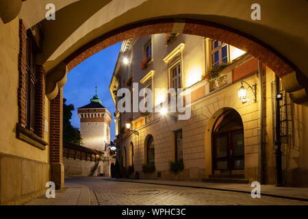 Dawn Altstadt in Krakau, Polen. Stockfoto