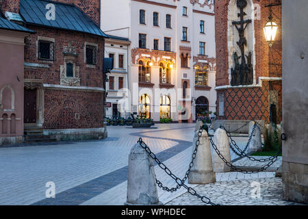Dawn Altstadt in Krakau, Polen. Stockfoto