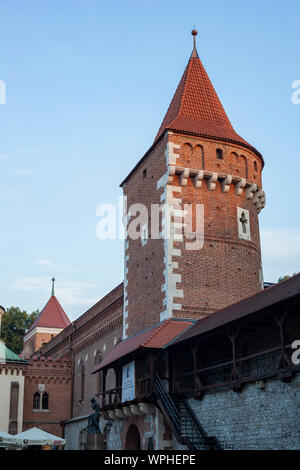 Dawn Altstadt in Krakau, Polen. Stockfoto