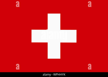 Eine Schweiz Flagge Hintergrundbild große Datei Rot Weiß Stockfoto