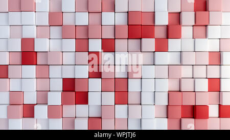 Bunte Würfel als abstrakt Hintergrund - 3D-Rendering Stockfoto