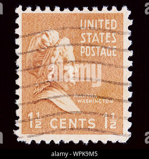 United States Briefmarke - Martha Washington (1731-1802), ehemalige First Lady der USA Stockfoto