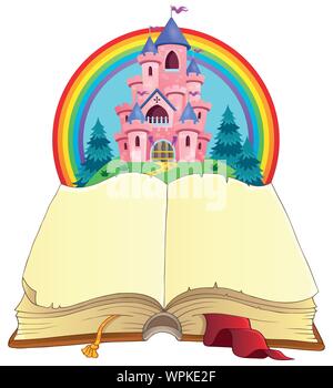 Märchen Buch Thema Bild 3 Stock Vektor