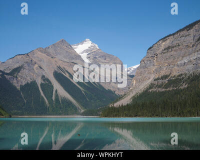 Kinney Lake am Mt. Robson Provincial Parl Stockfoto