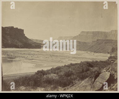 Blick auf den Colorado River in den Mund von Paria Creek, Arizona, 1873 Stockfoto