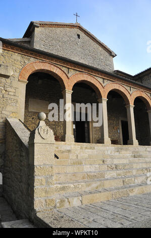 Chieza de San Quirino e Convento Dei Cappuccini, Kirche und Kloster des Hl. Quirinus, San Marino, Europa Stockfoto