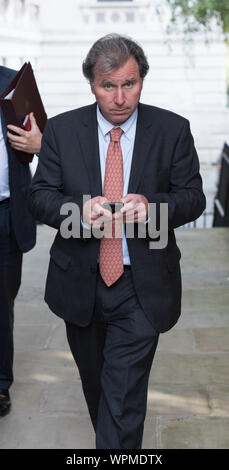 Downing Street, London, UK. 7. September 2015. Minister Bewegungen in Downing Street heute. Bild: Minister für staatliche Politik, Kanzler der Stockfoto