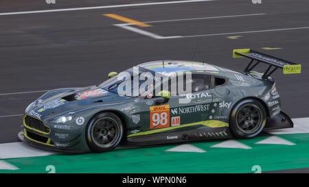 GTE AM V8 Vantage Aston Martin #98 bei 6 Stunden Silverstone 2018 gefahren von Mathias-Lauda Stockfoto