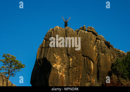 Mutter Erde Campground, Halls Creek, Western Australia, Schöne Felsformation Stockfoto