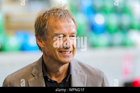 Belfast, UK. 09 Sep, 2019. Belfast, Grossbritannien. 09 Sep, 2019. firo: 09.09.2019 Fußball: Fußball-EM, Euro Qualifikation: Nordirland - Deutschland Porträt, Jurgen Klinsmann | Verwendung der weltweiten Kredit: dpa/Alamy leben Nachrichten Stockfoto