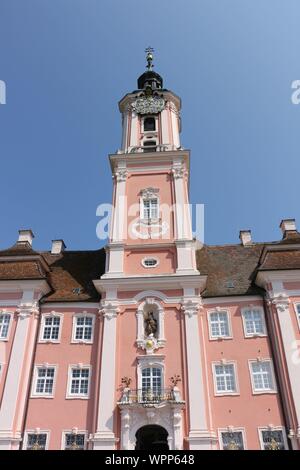 Blick auf die Wallfahrtskirche Birnau am Bodensee Stockfoto