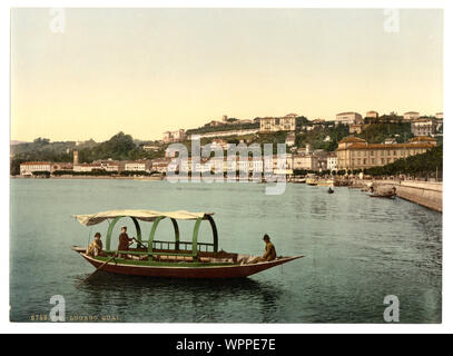 Lugano, am Kai, Tessin, Schweiz; Drucken. 6759.; Teil: Ansichten der Schweiz in der Photochrom print Collection.; Titel von den Detroit Publishing Co., Katalog J - Ausland abschnitt, Detroit, Mich.: Detroit Publishing Company, 1905.; Stockfoto