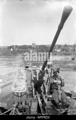 Wehrmacht Heer/Luftwaffe Flugabwehrkanone FLAK 3,7 cm/37 mm - Anti Aircraft Gun 3,7 cm/37 mm M1939 Stockfoto