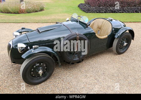 Frazer Nash Le Mans Replica (1951), Club Trophy, Concours von Eleganz 2019, Hampton Court Palace, East Molesey, Surrey, England, UK, Europa Stockfoto