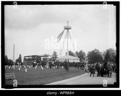 MAINE MEMORIAL WIDMUNG, 15. Februar, von Memorial, Arlington National Cemetery, MAST AUS DEM SCHLACHTSCHIFF Stockfoto