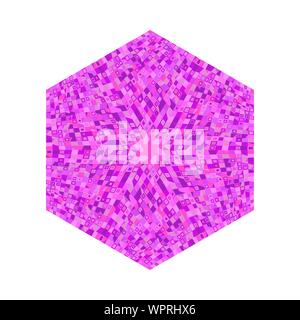 Abstrakte Mosaikfliesen hexagon Symbol Vorlage - bunte geometrische vektor design Element Stock Vektor