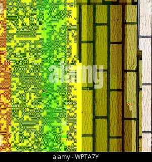 Abstrakte Glitched Hintergrund Stock Vektor