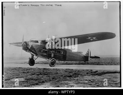 Maitland der Fokker tri-motor Ebene Stockfoto