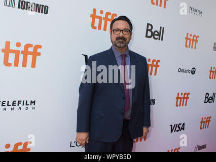 Toronto, Kanada. 9 Sep, 2019. Regisseur James Mangold Posen für Fotos vor der internationalen Premiere des Films 'Ford v Ferrari' an Roy Thomson Hall während der 2019 Toronto International Film Festival (TIFF) in Toronto, Kanada, an Sept. 9, 2019. Credit: Zou Zheng/Xinhua Stockfoto