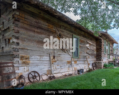 Vor Jarvie store und Home, John jarvie Historisches Anwesen, Braun Park, Utah. Stockfoto