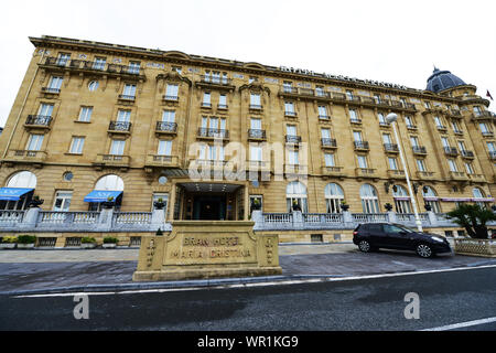 Das Gran Hotel Maria Cristina in San Sebastian, Spanien. Stockfoto