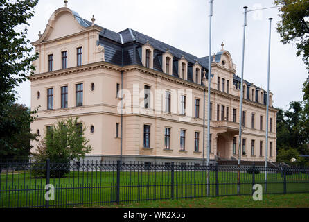 Nauen Ot Ribbeck, Deutschland. 09 Sep, 2019. Das Schloss in Ribbeck im Havelland. Credit: Soeren Stache/dpa-Zentralbild/ZB/dpa/Alamy leben Nachrichten Stockfoto