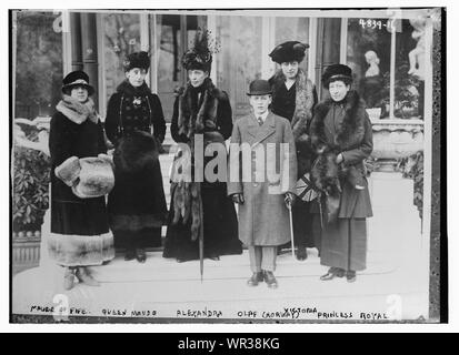 Maude von Fife, Queen Maude, Alexandra, Olaf (Norwegen), Victoria, Princess Royal Stockfoto