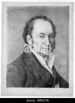 Maximilian I Abstract: Drucken zeigt Kopf und Schultern Portrait von Maximilian I., König von Bayern, nach einem Gemälde von Joseph K. Stieler, um 1810. Stockfoto