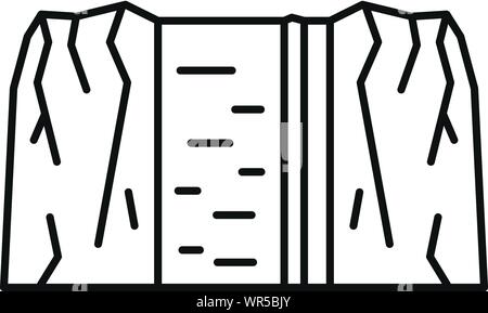 Cascade Symbol. Übersicht cascade Vektor Symbol für Web Design auf weißem Hintergrund Stock Vektor