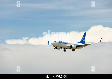 Barcelona, Spanien - 18. Mai 2019: AirEuropa Flugzeug Boeing 737 am Flughafen El Prat in Barcelona Stockfoto