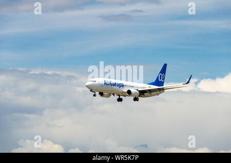 Barcelona, Spanien - 18. Mai 2019: AirEuropa Flugzeug Boeing 737 am Flughafen El Prat in Barcelona Stockfoto