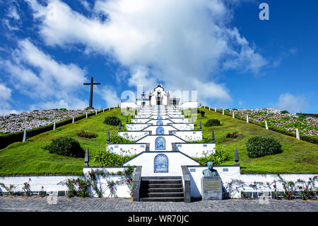 Ermita de Nossa Senhora da Paz, Vila Franca do Campo, São Miguel, Azoren, Azoren, Portugal, Europa. Stockfoto