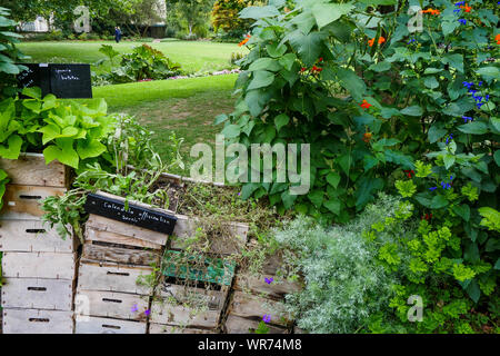 Pflanzen und Männer, Open air Ausstellung in Vincennes Park, Vincennes, Val-de-Marne, Region Île-de-France, Frankreich Stockfoto