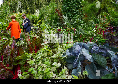 Pflanzen und Männer, Open air Ausstellung in Vincennes Park, Vincennes, Val-de-Marne, Region Île-de-France, Frankreich Stockfoto