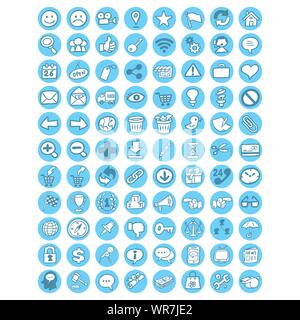 Handgezeichnete Symbole gesetzt Stock Vektor