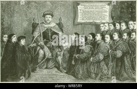 Heinrich VIII., die eine Charta an die Hochschule der Chirurgen. London. Medizinische 1886 Stockfoto