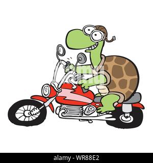 Motorradschildkröte Stock Vektor