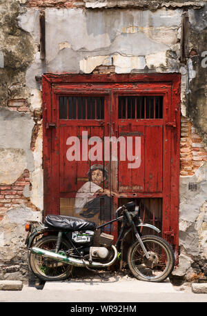 Street Art, Gergetoen, Penang, Malaysia Stockfoto