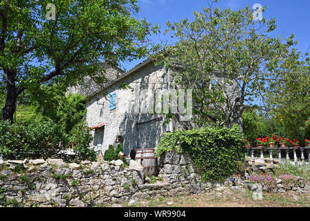 Malerische Haus im Dorf von Kotli, Istrien, Kroatien, Europa Stockfoto
