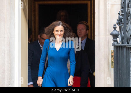 London, Großbritannien. September 2019 verlässt Theresa Villiers MP PC Environment Secretary ein Kabinettstreffen in 10 Downing Street, London Credit: Ian Davidson/Alamy Live News Stockfoto