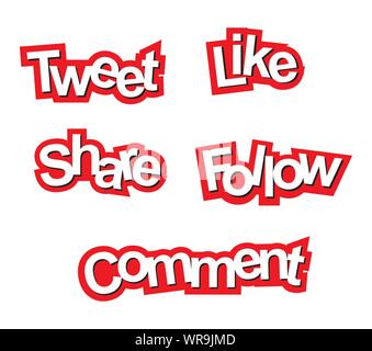 Social-media Stock Vektor