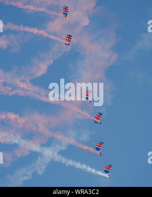 RAF Falken Fallschirm display Team Stockfoto