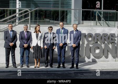 Madrid, Spanien. 10 Sep, 2019. Queen Letizia besucht die" 3. Konferenz über Informative Behandlung von Behinderung" an der Ilunion Tower in Madrid, Spanien. September 10, 2019. Credit: Jimmy Olsen/Medien Punch *** Keine Spanien***/Alamy leben Nachrichten Stockfoto