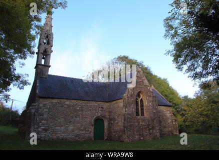 Outdoor von Saint Conogan Kapelle in Beuzec Cap Sizun Stockfoto