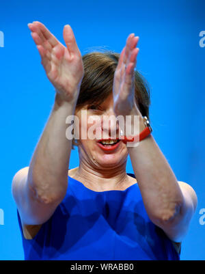 Frances O'Grady, Generalsekretär des Trades Union Congress, während der TUC-Kongress in Brighton. Stockfoto