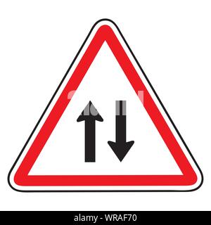 Zwei weise Schild Vektor Stock Vektor