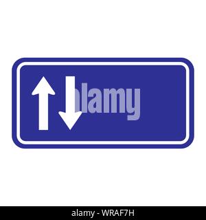 Zwei weise Schild Vektor Stock Vektor