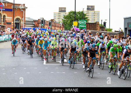 Tour de France Race 2014, Stage 3, plaistow, london, UK Stockfoto